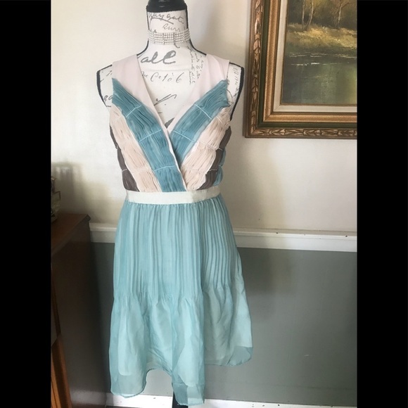 Anthropologie RYU Dresses & Skirts - Anthropology RYU Beaded & Pleated Bodice Dress